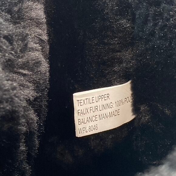 STYLE & CO Women's Black Faux-Fur Witty Cold-Weather Slip-On Ankle Boots SZ 9 - Picture 8 of 9